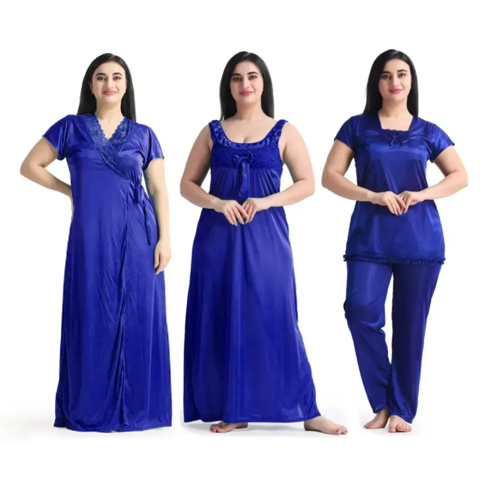 Premium 4 Part Nighty Set