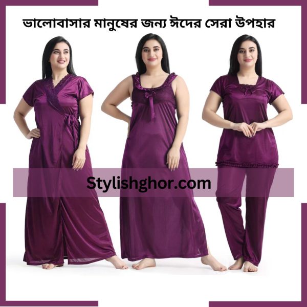 purple Color Nighty