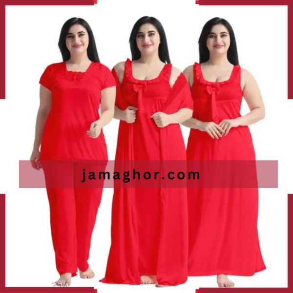 Red Color Nighty