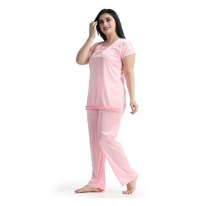 Pink color 2 Part Nighty