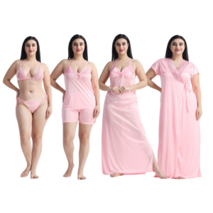 6 Part Nighty Pink